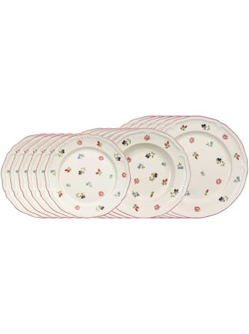 Villeroy & Boch 18er Set Teller-Set Petite Fleur in weiß