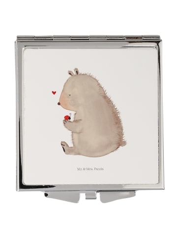 Mr. & Mrs. Panda Kompaktspiegel Bär Marienkäfer ohne Spruch in Weiß