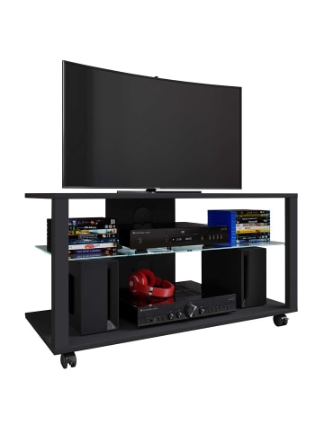 ebuy24 TV Tisch FolasL 5 Schwarz 90 x 41 cm