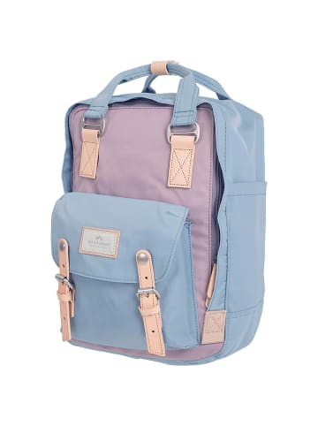 Doughnut Macaroon 16 - Rucksack 38 cm (mustard) in lilac x light blue