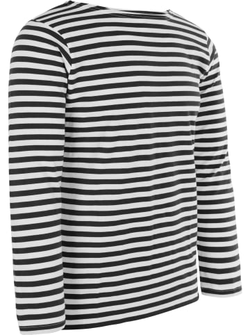 Normani Outdoor Sports Marine Seemanns Langarm Shirt Sankt Petersburg in Marine/Weiß