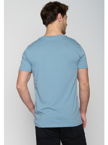 GreenBomb T-Shirt Bike Mountain Pines in Zitronenblau