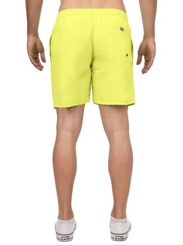 Reichstadt Herren Regular Fit Badehose Mid Waist in Neon Yellow