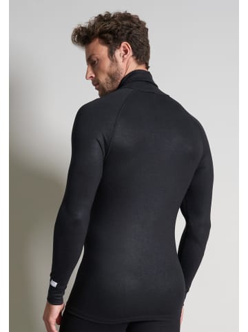 CECEBA Thermo Rollkragenshirt Thermo Sport in schwarz-dunkel-uni