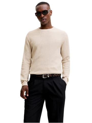 Jack & Jones Pullover JJERYDER KNIT CREW NECK in Beige