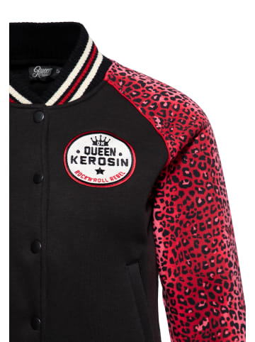 Queen Kerosin Queen Kerosin College Jacke Rock'n'Roll Rebel Queen in schwarz