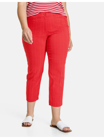 SAMOON Hose Freizeit verkürzt in Power Red