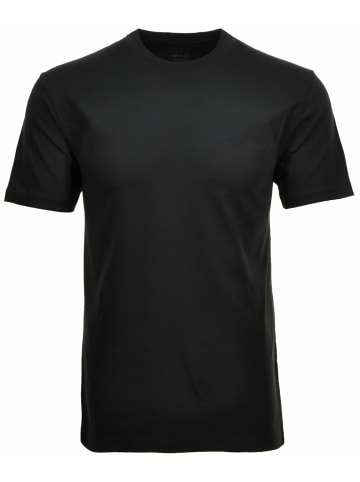 Ragman Rundhals T-Shirt für Herren in schwarz