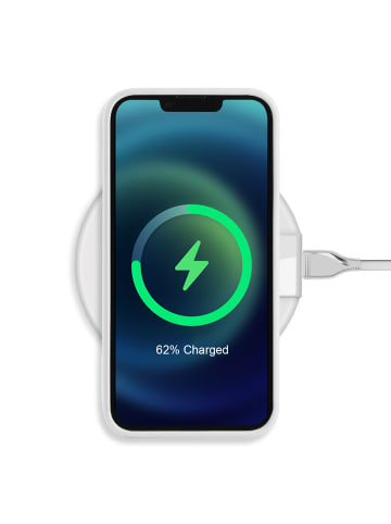 Platyne Feste Silikonhülle für iPhone 13 mini in Elfenbein