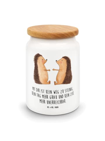 Mr. & Mrs. Panda Kaffeedose Igel Liebe mit Spruch in Weiß
