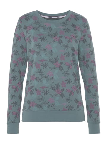 Kangaroos Sweatshirt in grün-grau