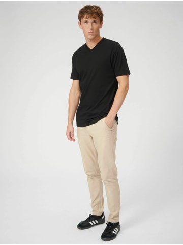 TeeShoppen T-Shirt Basic V in Black