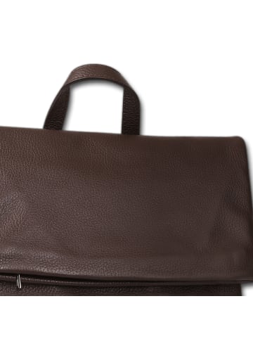 Toscanto Leder Cityrucksack Toscanto Rucksack dunkelbraun ca. 32cm