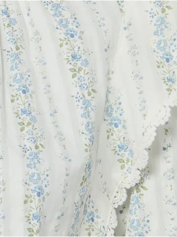 Marie Lund Bluse July in ecru hellblau