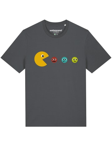 wat? Apparel T-Shirt Pacmännchen in Grau