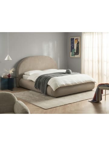 Beliani 2-tlg Doppelbett GRASSE in Beige