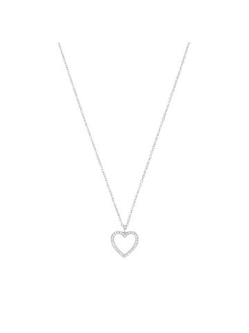 Tom Tailor Kette mit Anhänger Silber 925, rhodiniert in silber