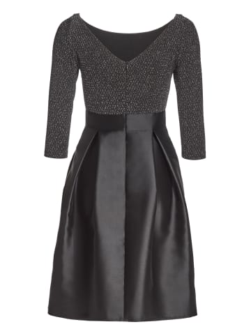 SWING Cocktailkleid in schwarz silber - 0001