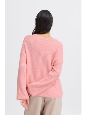 b. young BYOMEA V-NECK JUMPER - A-Linie in Porcelain Rose Melange