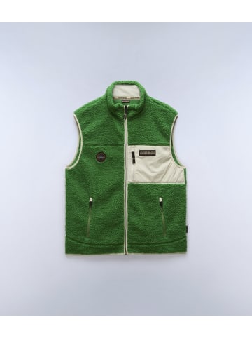 Napapijri Fleecejacke/Fleecepullover "Yupik V" in Grün