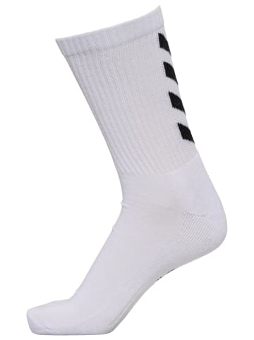 Hummel 6-er Pack Sport Socken Lange Basic Socken FUNDAMENTAL in Weiß-2