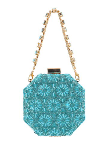 usha BLACK LABEL Women Clutch in Turquoise