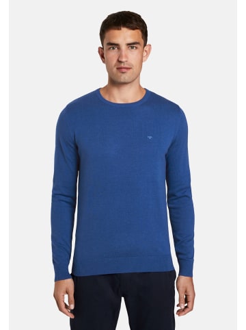Tom Tailor Pullover 'Basic' in blau meliert