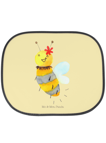 Mr. & Mrs. Panda Auto Sonnenschutz Biene Blume ohne Spruch in Gelb Pastell