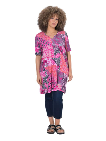 Ulla Popken Longshirt in kräftiges pink