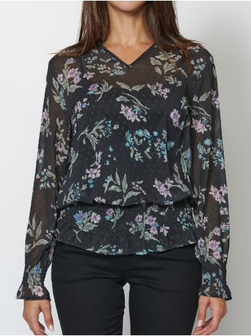 KOROSHI LANGÄRMELBLUSE in schwarz