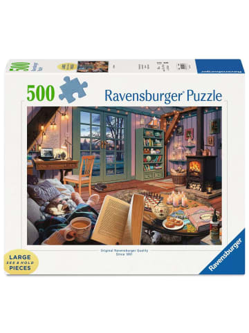 Ravensburger Ravensburger Puzzle 500 Teile Gemütliche Leseecke in bunt
