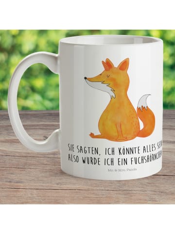 Mr. & Mrs. Panda Haferl Einhorn Fuchs mit Spruch in Weiß