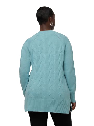 Ulla Popken Pullover in mintgrau