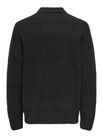 Only&Sons Pullover ONSDALE RLX LS POLO KNIT in Schwarz