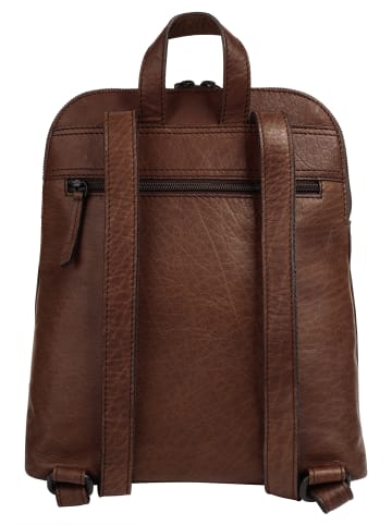 Sansibar Rucksack echt Leder in cognac