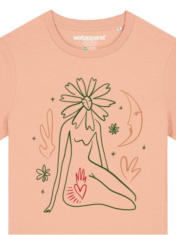 wat? Apparel T-Shirt Love and flex in Fraiche Peche