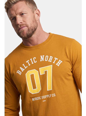 Men Plus Kurzarm T-Shirt in helles haselnuss