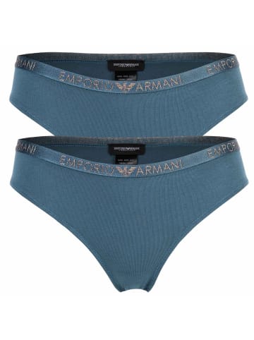 Emporio Armani Slip 2er Pack in Blau