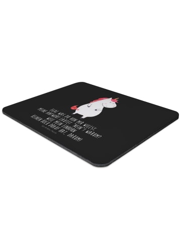 Mr. & Mrs. Panda Mouse Pad Einhorn Wut mit Spruch in Schwarz