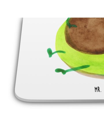Mr. & Mrs. Panda Untersetzer für Gläser Avocado Pfeifen ohne Spruch in Weiß