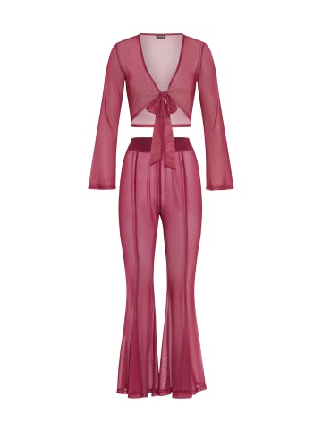 LSCN BY LASCANA Langarmshirt in dark berry