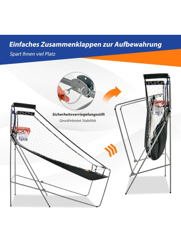 COSTWAY Basketball Automat inkl. 4 Bällen in Schwarz