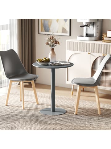 HOMCOM Esstisch-60L x 60B x 72H cm-Grau