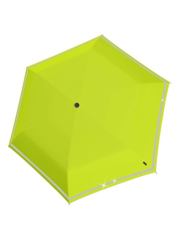 Knirps Rookie manual - Kinderregenschirm (flamingo) in lime