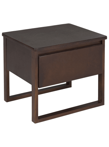 Beliani Nachttisch GIULIA in Braun - (W) 50 x (H) 43 x (L) 41 cm