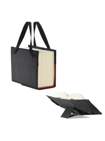 Barth & Bauer Nonbook - LexSKIN Einband in Gr. L (Sartorius) in Onyx-Schwarz mit ausklappbare