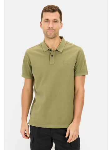 Camel Active Kurzarm Poloshirt aus Baumwolle in Dunkelgrün
