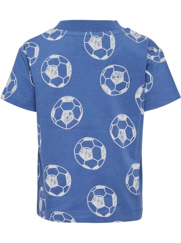 Hummel Shirt "Hmlmini Loose Aop T-Shirt S/S" in Blau