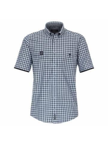 CASAMODA Kurzarm FreizeitHemd für Herren in blau