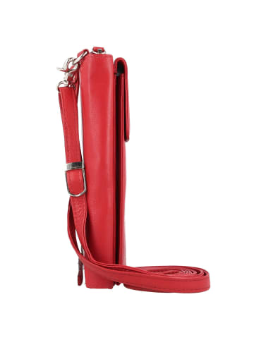 Greenburry Nappa Handytasche RFID Leder 8 cm rot